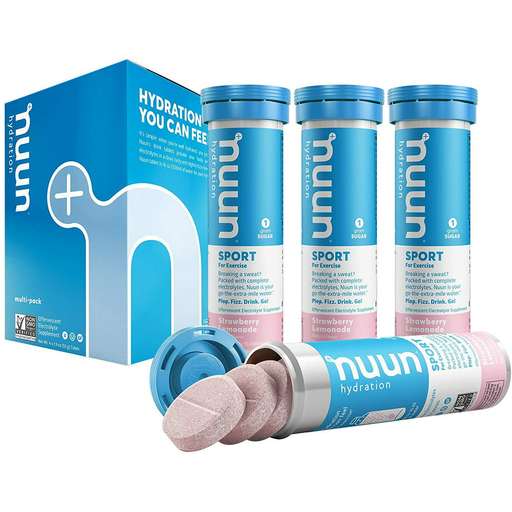 PASTILLAS HIDRATACIÓN- NUUN- STRAWBERRY LEMONADE