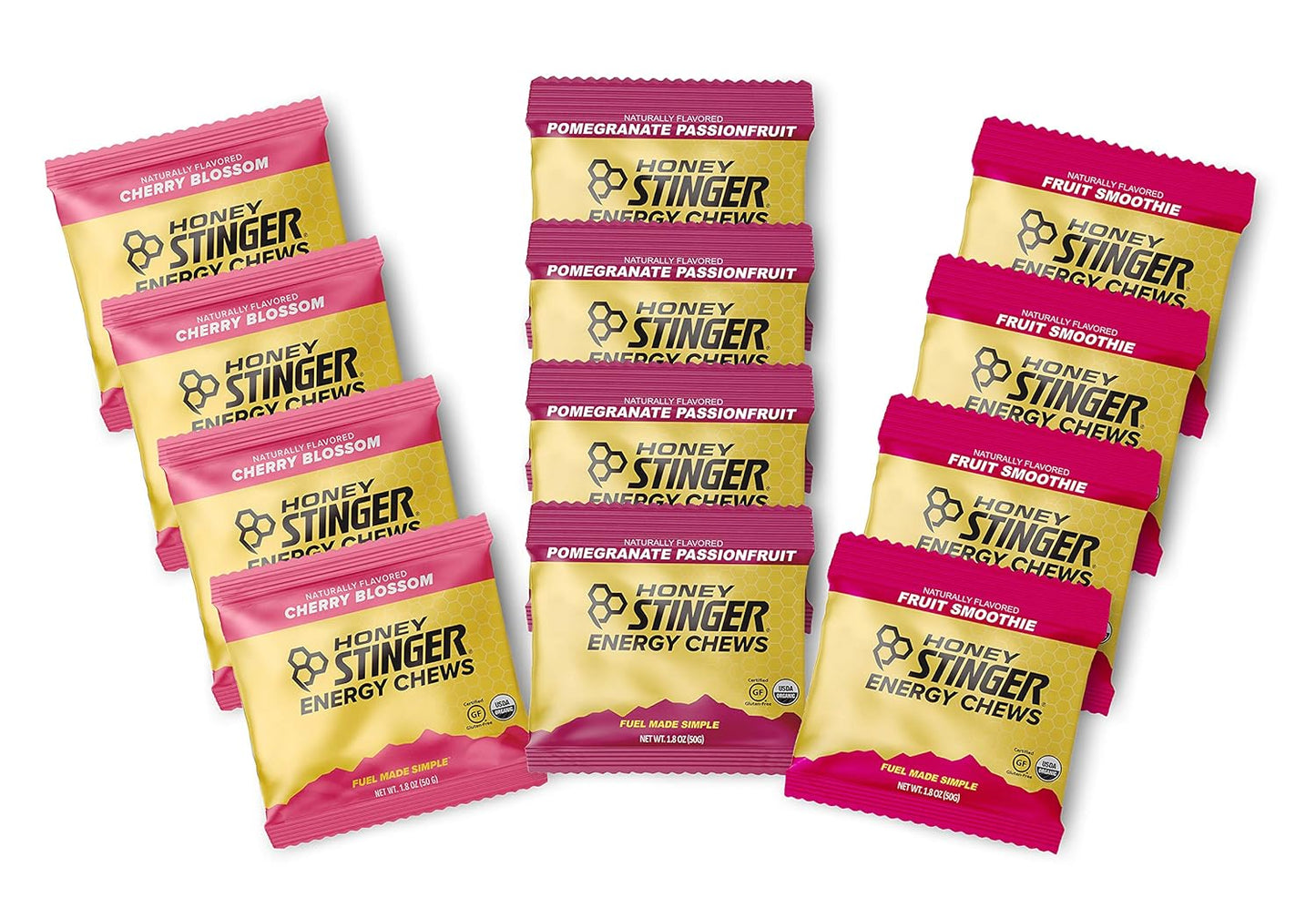 GUMMIES - (1 PACK 50 GR) CHEWS FRUIT SMOOTHIE - HONEY STINGER