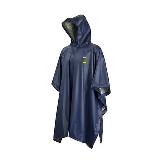 PONCHO IMPERMEABLE AZUL-NAT GEO