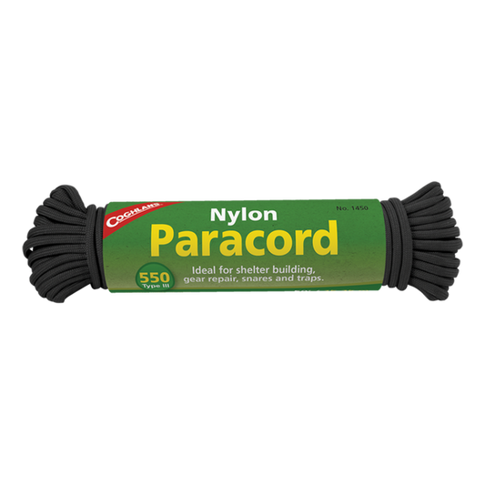 CORDON PARACORD DE 50' NEGRO-COGHLANS