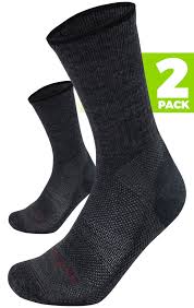 2 PAIRS OF MERINO WOOL SOCKS- HIKER- LORPEN